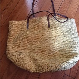 Jcrew straw bag